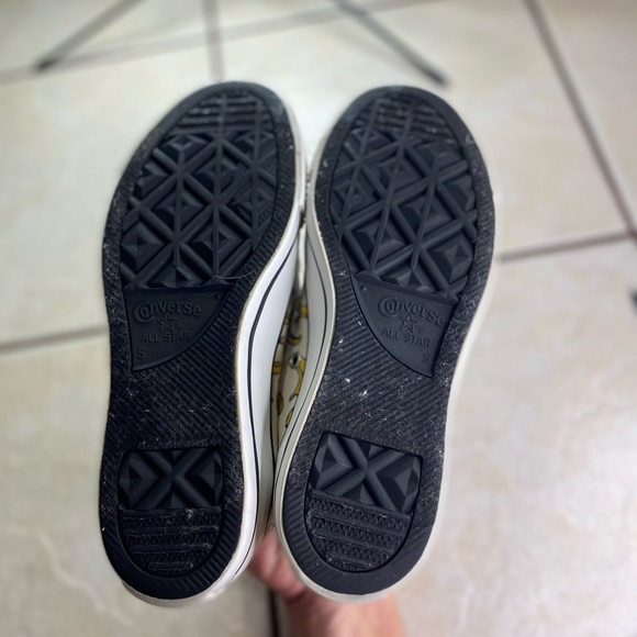 Rare Banksy Thinker Monkey Bananas Design Converse Men 5 woman’s 7 - Picture 7 of 10